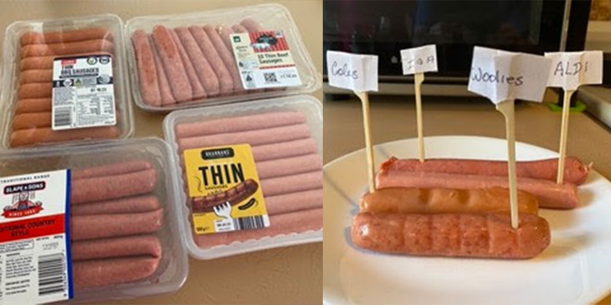 Coles hotsell bbq sausages